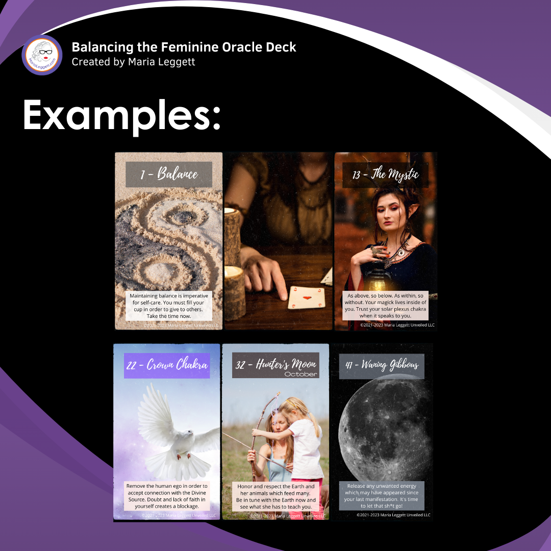 Balancing the Feminine Oracle Deck