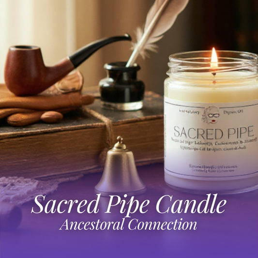 Sacred Pipe Candle for Ancestral Connection